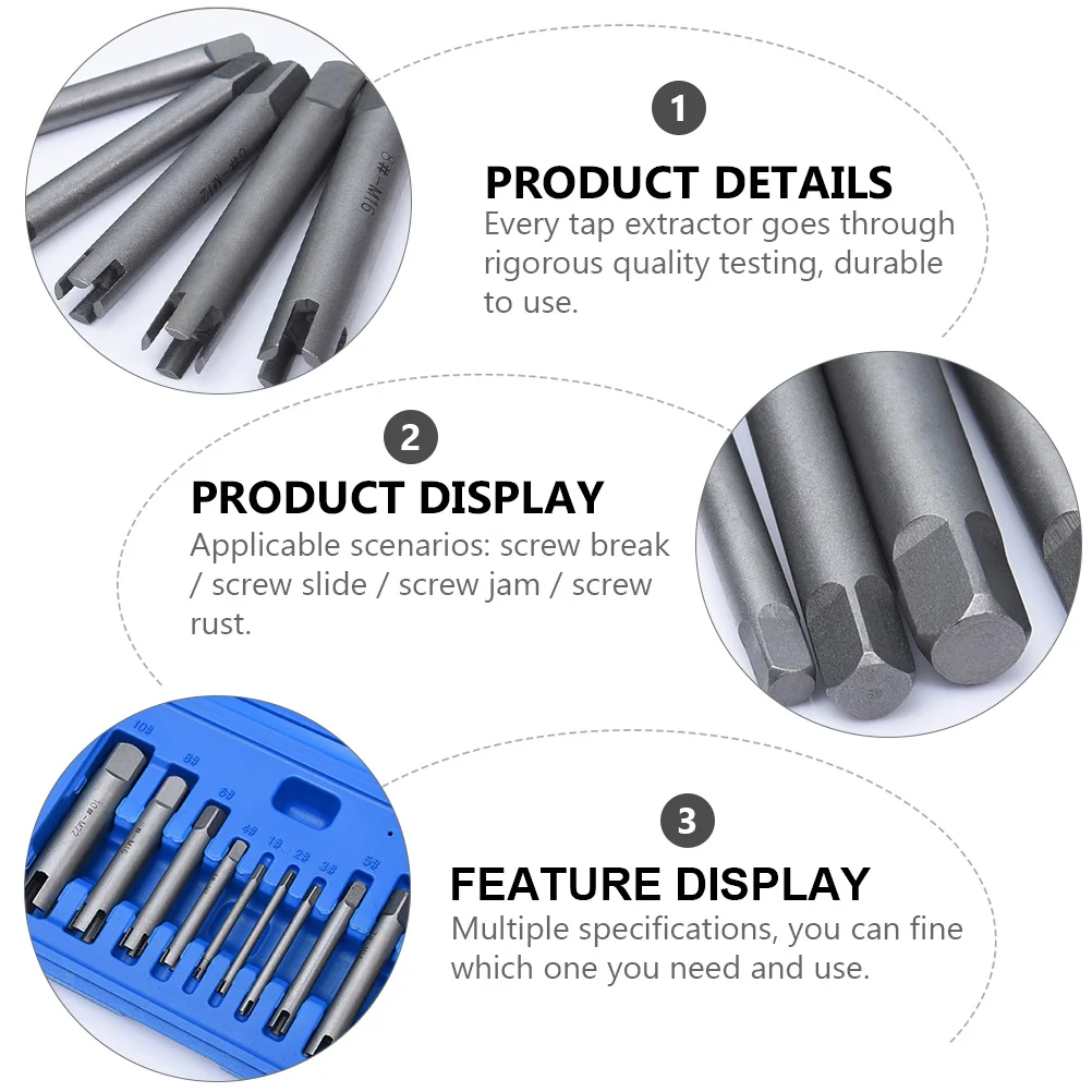 10 pcs Screw Extractors M10 Alloy For Stripped Broken Bolts Durable 4-Jaw Design Household Repair Tools
10 pcs Screw Extractors M10 Alloy For Stripped Broken Bolts Durable 4-Jaw Design Household Repair Tools