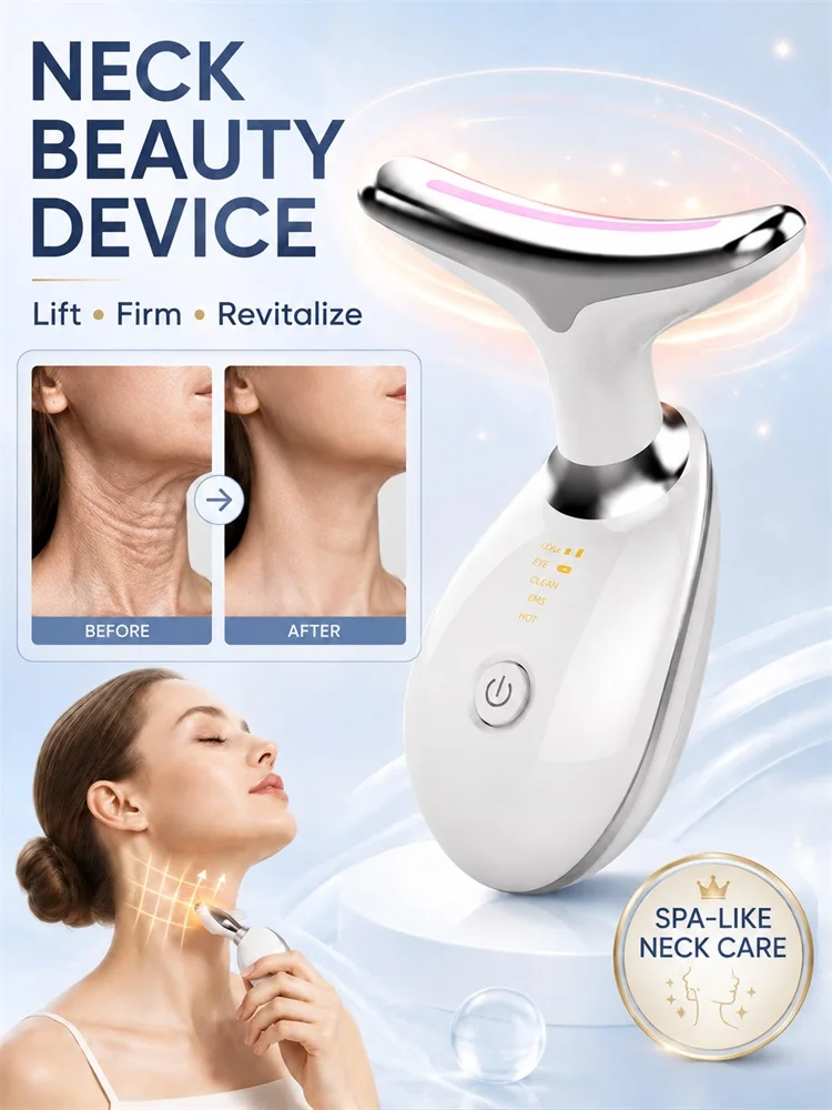 Neck Facial Lifting Device EMS Microcurrent Led Photon Therapy Vibration Face Massager Anti Wrinkles Tightening Skin Care Tools
Neck Facial Lifting Device EMS Microcurrent Led Photon Therapy Vibration Face Massager Anti Wrinkles Tightening Skin Care Tools