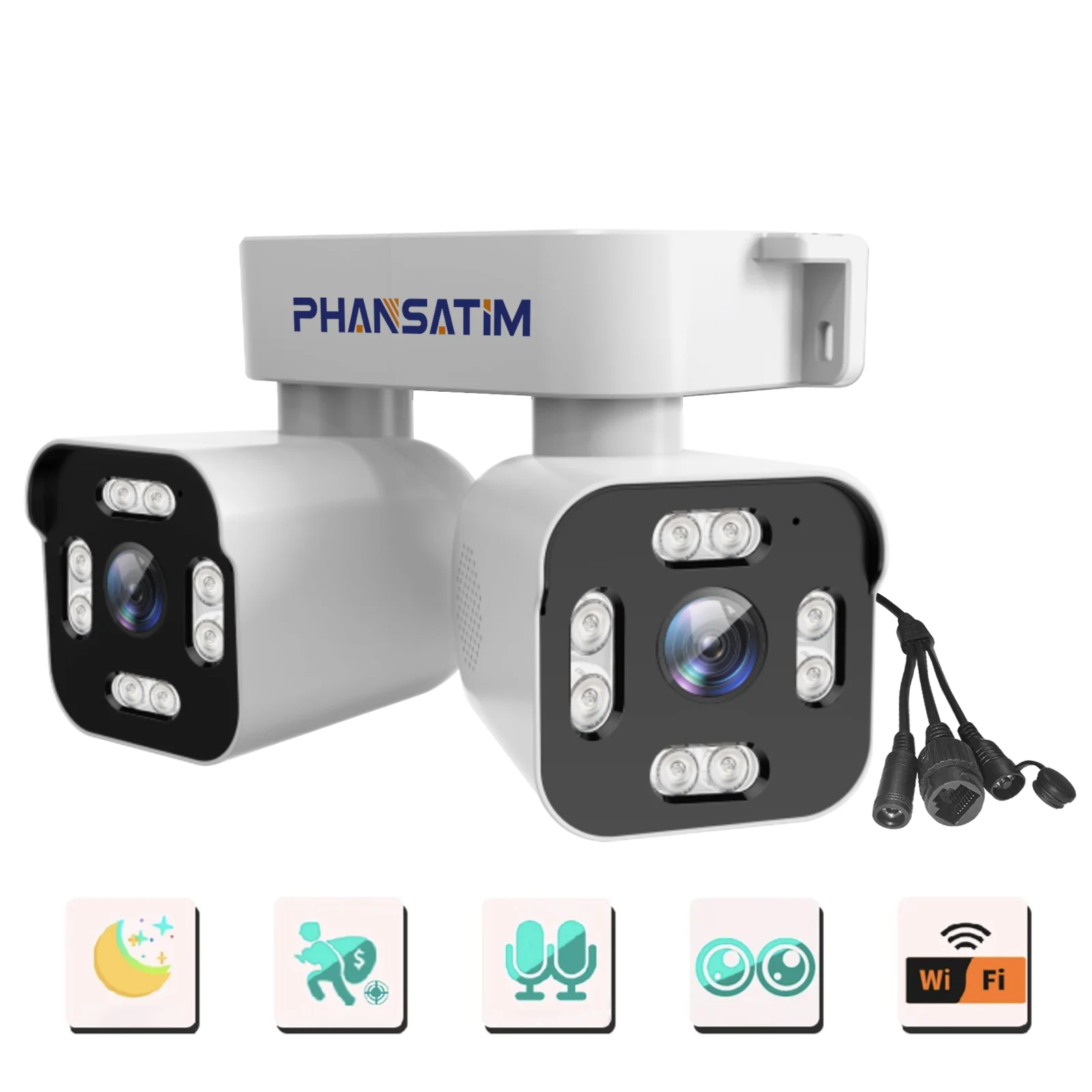 Dual Lens PTZ Security Camera with Motion Detection Two-Way Audio Color Night Vision for Home Security(Not Support 5G WIFI)
Dual Lens PTZ Security Camera with Motion Detection Two-Way Audio Color Night Vision for Home Security(Not Support 5G WIFI)