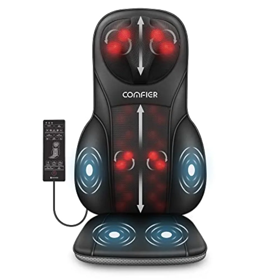 Shiatsu Back Massager with Heat Deep Kneading Rolling Massage Chair Pad for Office Home Use Ideal Mother's Day Gift for Women i
Shiatsu Back Massager with Heat Deep Kneading Rolling Massage Chair Pad for Office Home Use Ideal Mother's Day Gift for Women i