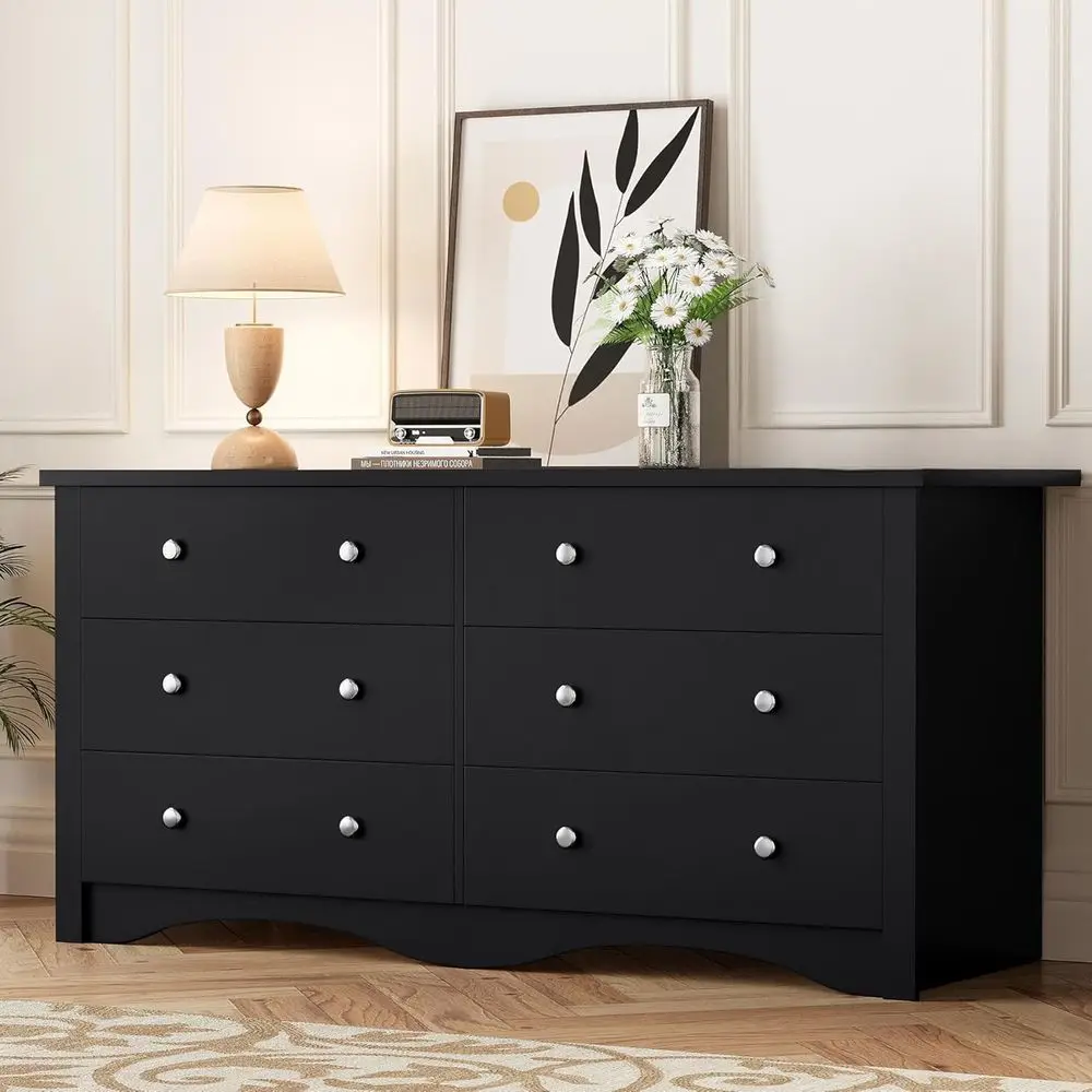 6-Drawer Dresser for Bedroom, Solid Wood Storage Chest, TV Stand for Living Room, Sliding Door Wardrobe, Hallway Storage Cabinet
6-Drawer Dresser for Bedroom, Solid Wood Storage Chest, TV Stand for Living Room, Sliding Door Wardrobe, Hallway Storage Cabinet