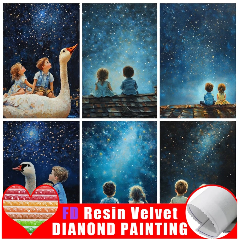 FD Resin 5d DIY Full Diamond Painting Cute Girl And Boy New Diamond Mosaic Embroidery For Birthday Gift Room Decor
FD Resin 5d DIY Full Diamond Painting Cute Girl And Boy New Diamond Mosaic Embroidery For Birthday Gift Room Decor