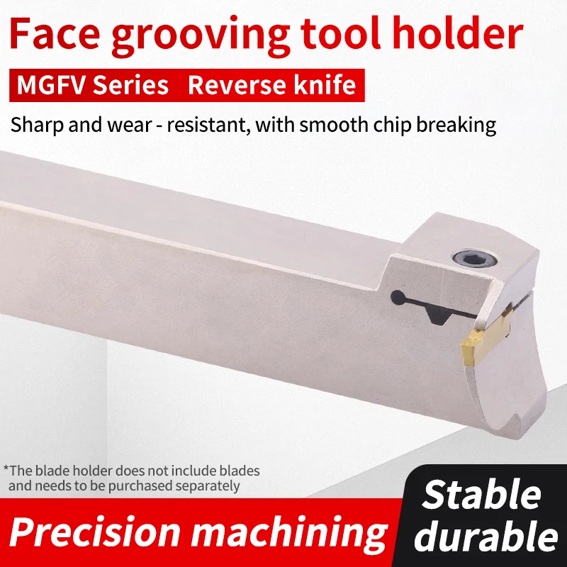 EiMoGe CNC reverse 7-shaped end face slotting tool holder MGFV320/420/325/425 planar arc cutting turning tool holder
EiMoGe CNC reverse 7-shaped end face slotting tool holder MGFV320/420/325/425 planar arc cutting turning tool holder