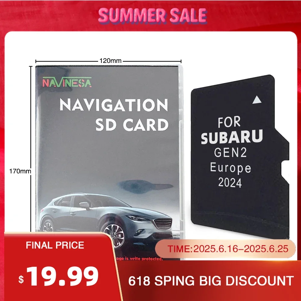 Sat Nav for Subaru Legacy/Outback/Impreza/XV/Forester Vehicle TF Card Update EU North America GPS Maps 2024 GEN2 Navigation
Sat Nav for Subaru Legacy/Outback/Impreza/XV/Forester Vehicle TF Card Update EU North America GPS Maps 2024 GEN2 Navigation