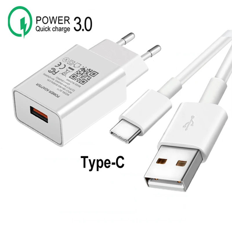 For Huawei P Smart Z 2021 Y8P P40 P30 P20 Lite Honor 10 9 8 Type-C USB Charging Cable 18W EU Wall Plug QC 3.0 USB Charger Cable
For Huawei P Smart Z 2021 Y8P P40 P30 P20 Lite Honor 10 9 8 Type-C USB Charging Cable 18W EU Wall Plug QC 3.0 USB Charger Cable
