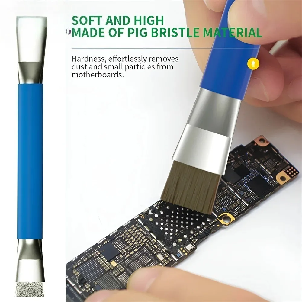 Safe double-ended brush circuit board repair for integrated circuit chips, cleaning of mobile phone/computer motherboards
Safe double-ended brush circuit board repair for integrated circuit chips, cleaning of mobile phone/computer motherboards