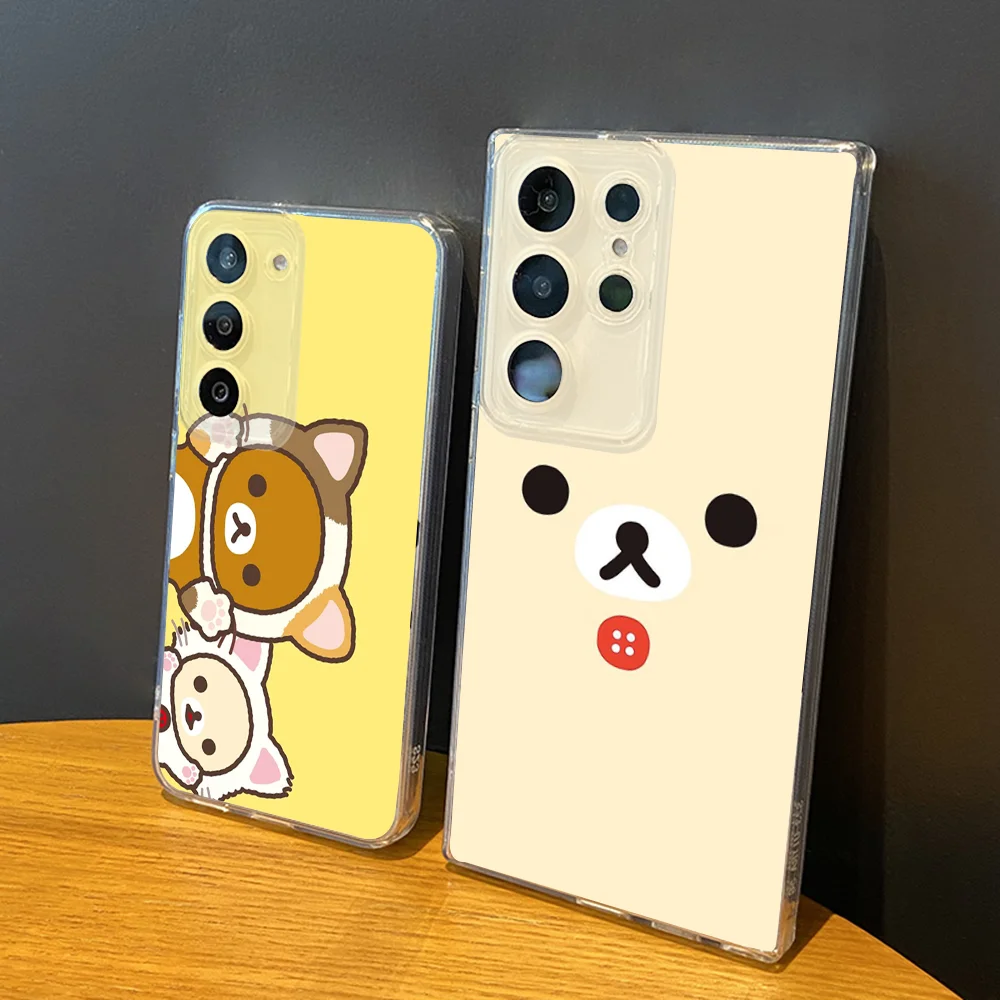 Cute R-Rilakkumas Bear Phone Case Silicone For Samsung S30,23,21,22,20 FE lite,S10,9,PIus Note20ultra Soft Transparent
Cute R-Rilakkumas Bear Phone Case Silicone For Samsung S30,23,21,22,20 FE lite,S10,9,PIus Note20ultra Soft Transparent