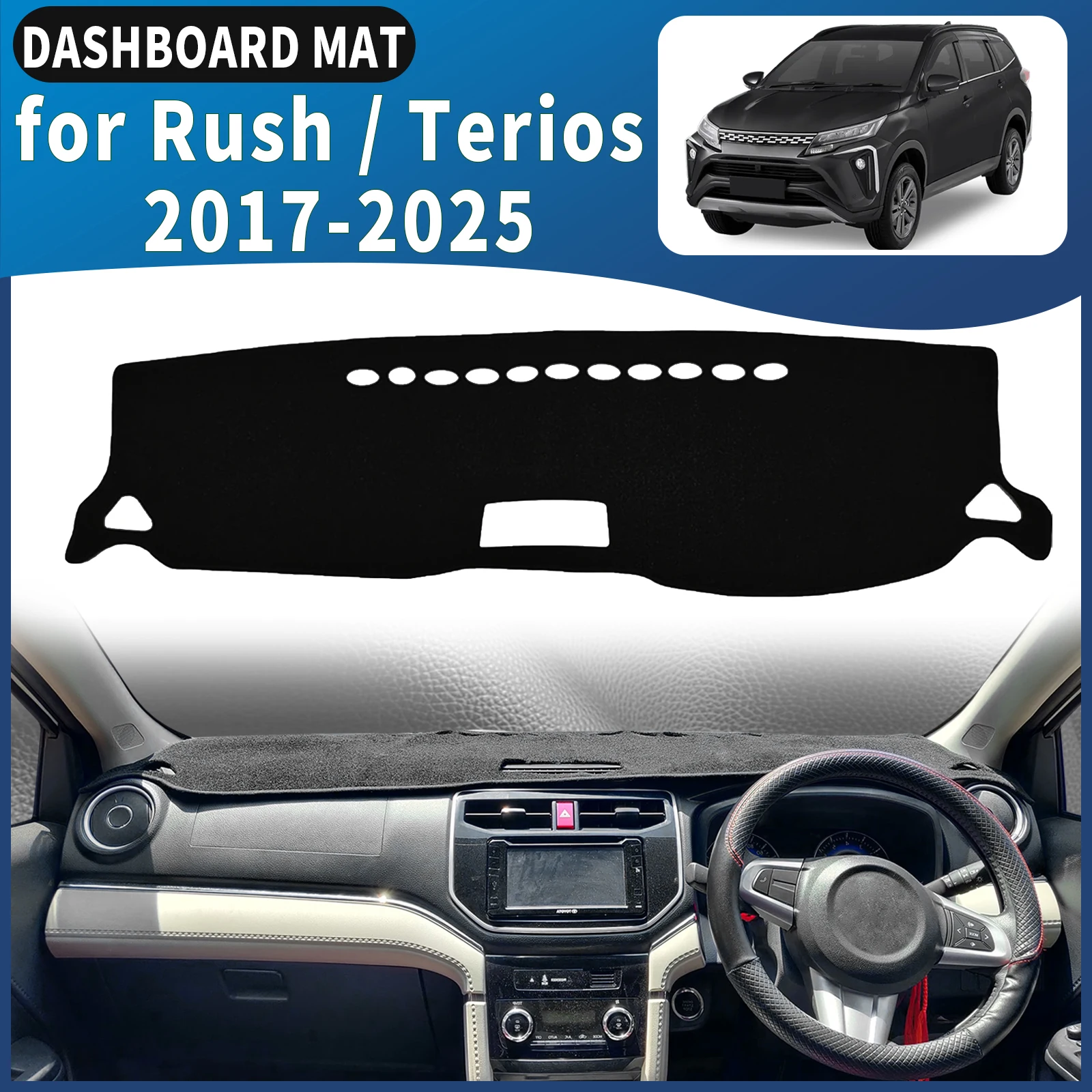 for Toyota Rush Daihatsu Terios F800 2025-2016 2017 Dashboard Cover Mat Sunshade Anti‑Slip Dash Carpet Protector Interior Parts
for Toyota Rush Daihatsu Terios F800 2025-2016 2017 Dashboard Cover Mat Sunshade Anti‑Slip Dash Carpet Protector Interior Parts