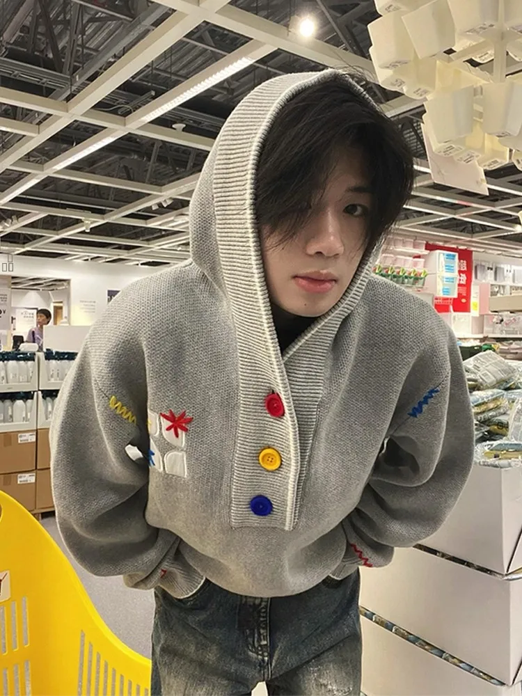 American Retro Embroidered Hoodie Knitted Sweater Men Women Autumn Winter Casual Sle Comfortable Soft Polyester Fiber
American Retro Embroidered Hoodie Knitted Sweater Men Women Autumn Winter Casual Sle Comfortable Soft Polyester Fiber