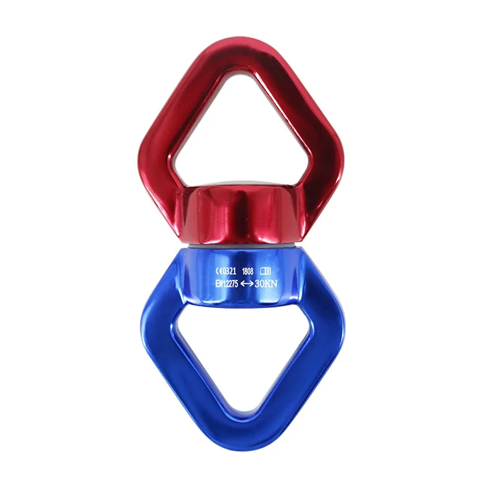 360° Rotation 30kN Swivel Carabiner Anti-Tangles Heavy-Duty Rotating Carabiner Universal Swivel Connector Aerial Yoga Silks
360° Rotation 30kN Swivel Carabiner Anti-Tangles Heavy-Duty Rotating Carabiner Universal Swivel Connector Aerial Yoga Silks