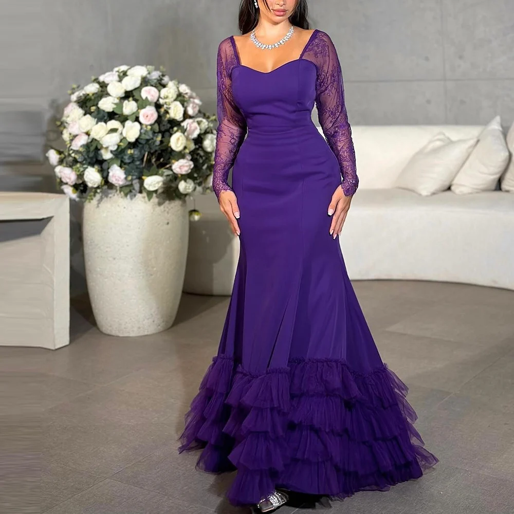 Serendipity Formal Evening Dress Floor-Length Elegant Tiered Tulle Square Collar A-Line Cocktail Party Gown For Sexy Women
Serendipity Formal Evening Dress Floor-Length Elegant Tiered Tulle Square Collar A-Line Cocktail Party Gown For Sexy Women
