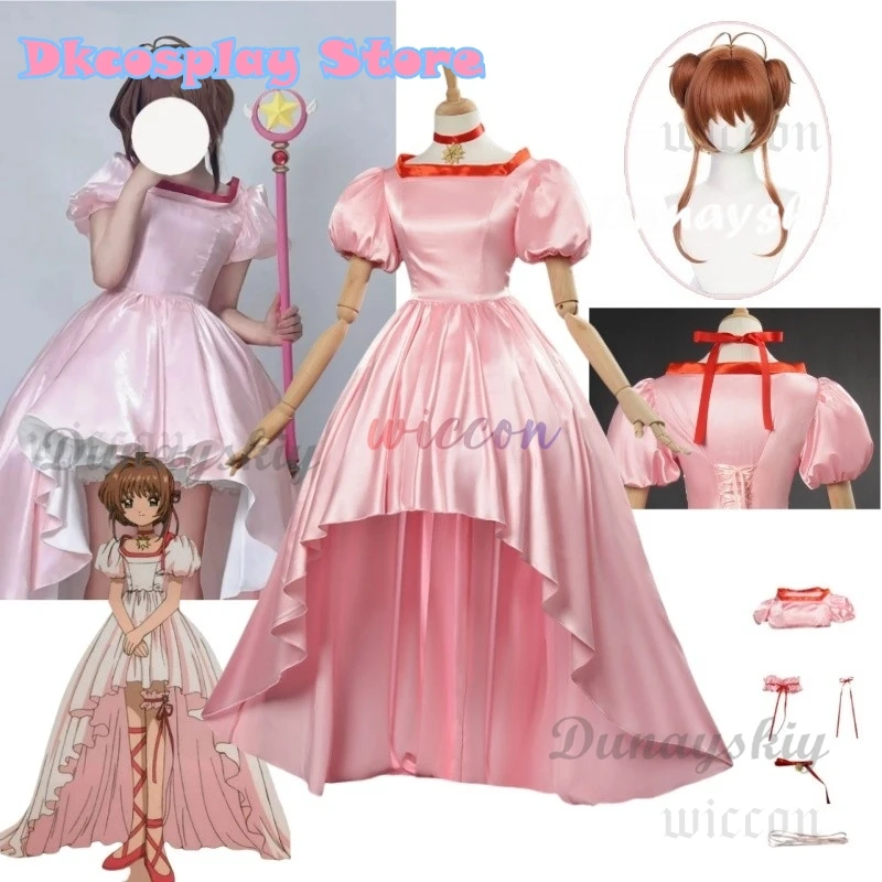 Card Captor Sakura 2025, косплей Cpstume Sakura Kinomoto, розовое платье, карнавальный костюм, костюмы на Хэллоуин, женское платье
Card Captor Sakura 2025, косплей Cpstume Sakura Kinomoto, розовое платье, карнавальный костюм, костюмы на Хэллоуин, женское платье