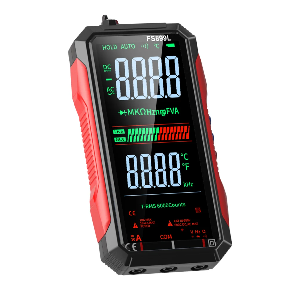 Super Full Screen Auto Range Digital Multimeter Rechargeable 6000 Counts Multi Tester Easy Read & Operate
Super Full Screen Auto Range Digital Multimeter Rechargeable 6000 Counts Multi Tester Easy Read & Operate