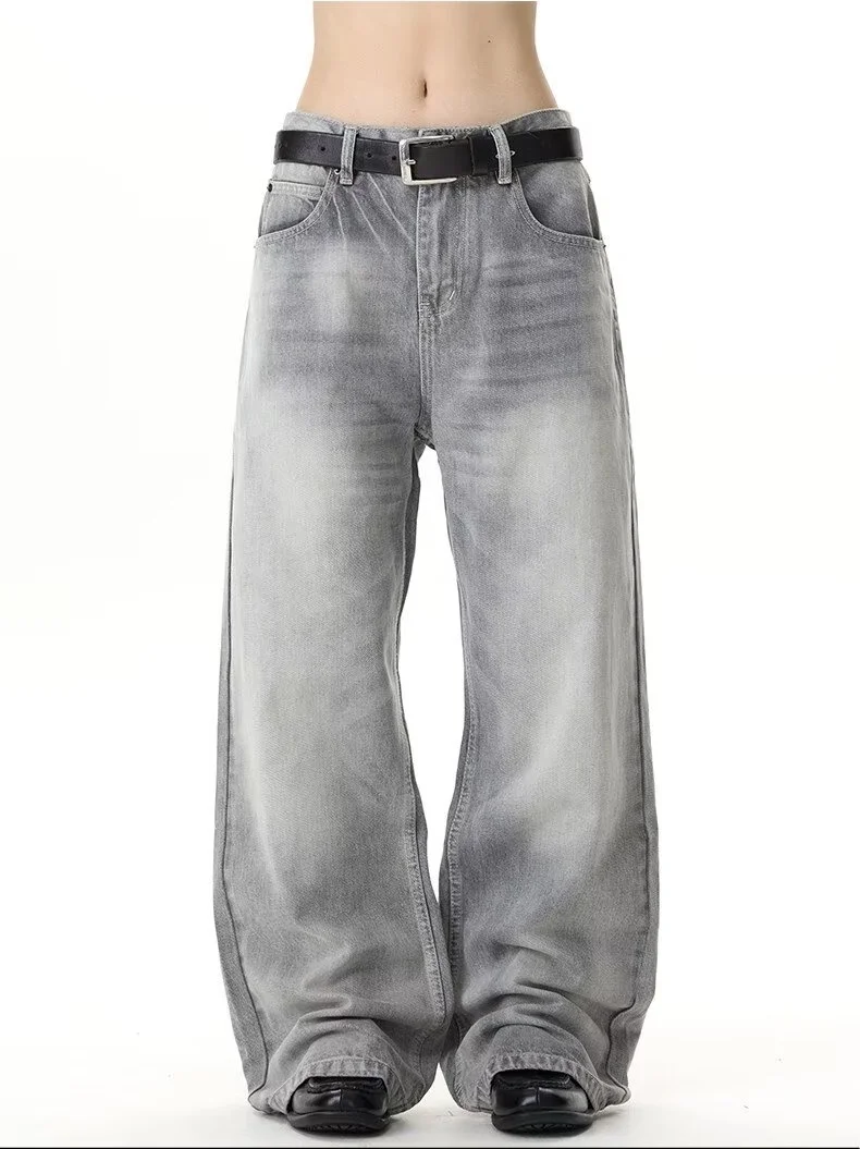 Women's Grey Baggy Jeans Unisex Y2K Trendy Casual Wide Leg Denim Pants High Street Oversize Trousers American Style Streetwear
Women's Grey Baggy Jeans Unisex Y2K Trendy Casual Wide Leg Denim Pants High Street Oversize Trousers American Style Streetwear