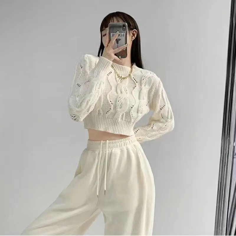 MiiiiX Casual Style Short Knitted Pullover Sweater Women's 2024 Autumn Fashion O-neck Twist Texture High Waist Long Sleeve Top
MiiiiX Casual Style Short Knitted Pullover Sweater Women's 2024 Autumn Fashion O-neck Twist Texture High Waist Long Sleeve Top