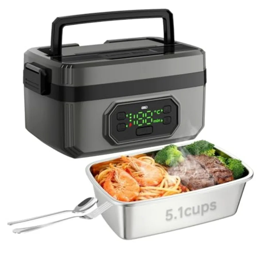 Модернизированный беспроводной электрический ланч-бокс 2025 года, 21000 мАч, для взрослых, 1,2 л, с подогревом еды, таймером, герметичный, портативный, самонагревающийся
Модернизированный беспроводной электрический ланч-бокс 2025 года, 21000 мАч, для взрослых, 1,2 л, с подогревом еды, таймером, герметичный, портативный, самонагревающийся