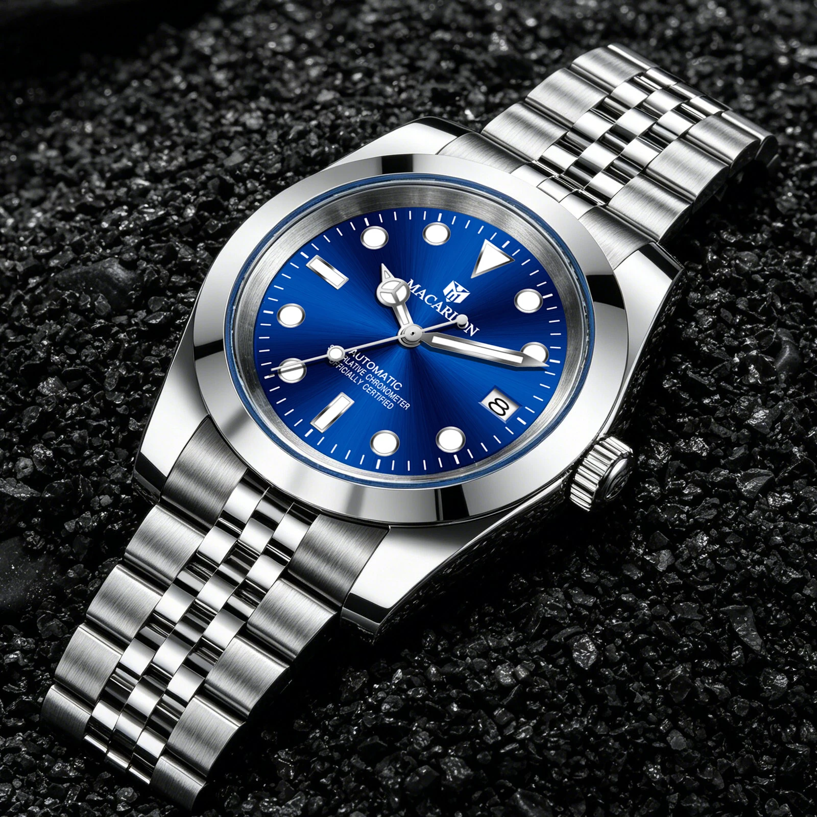 2026 MACARLON Design New 39mm Mechanical Watch Men Sapphire Glass calendar Luminous Stainless Steel Waterproof Automatic Watch
2026 MACARLON Design New 39mm Mechanical Watch Men Sapphire Glass calendar Luminous Stainless Steel Waterproof Automatic Watch