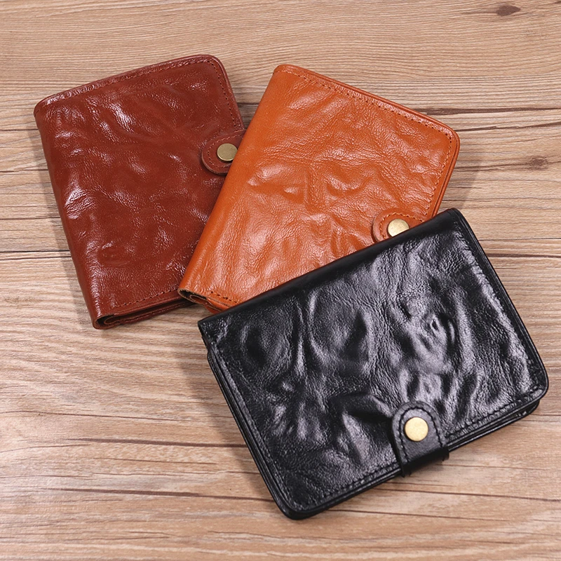Genuine Leather Wallet For Men Vintage Real Cowhide Wrinkled Short Bifold Slim Thin Hasp Men's Wallets Purse Credit Card Holder
Genuine Leather Wallet For Men Vintage Real Cowhide Wrinkled Short Bifold Slim Thin Hasp Men's Wallets Purse Credit Card Holder