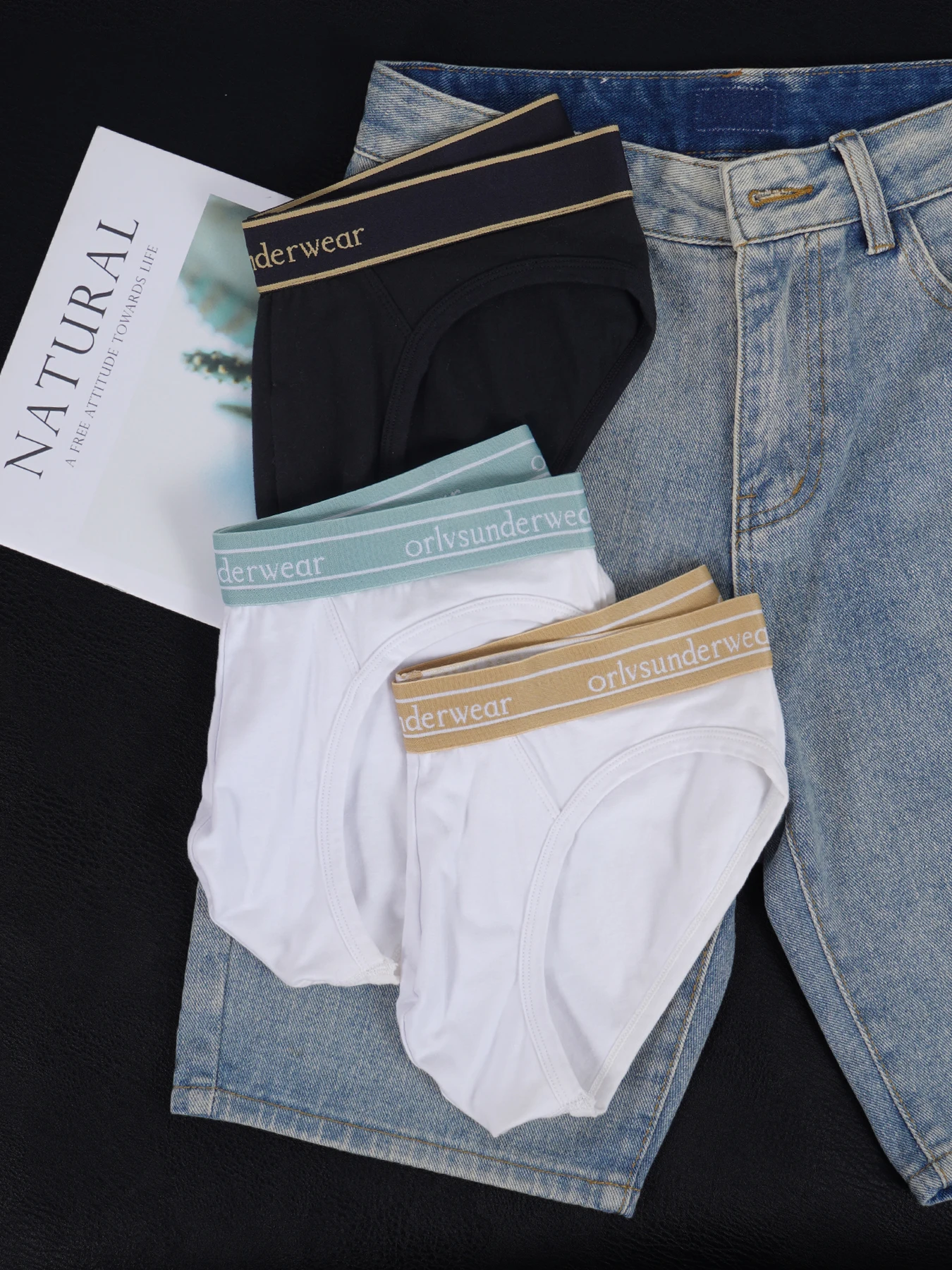 Men's ORLVS Cotton Briefs U Convex Pouch Contrast Color Elastic Waistband Soft Breathable Daily Underwear
Men's ORLVS Cotton Briefs U Convex Pouch Contrast Color Elastic Waistband Soft Breathable Daily Underwear
