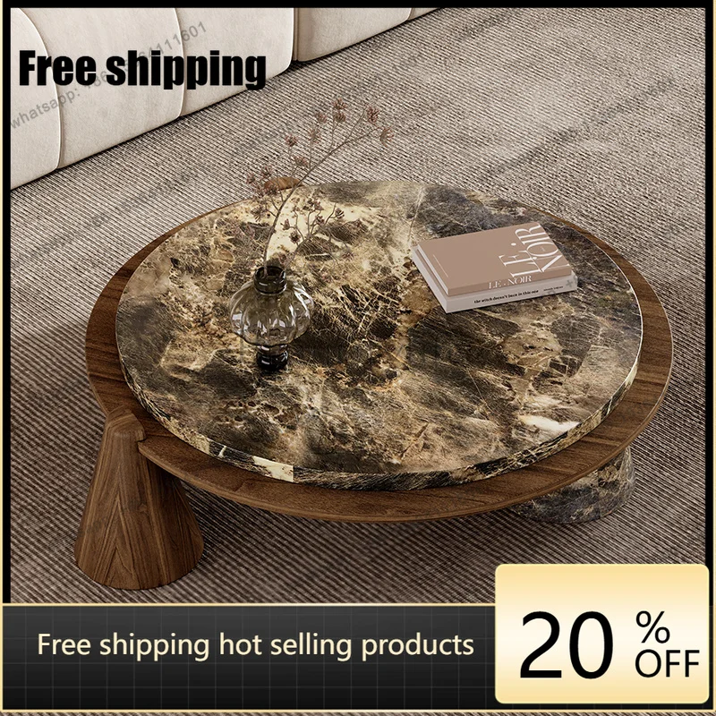Italian Luxury Marble Coffee Table Round Combination Living Room Side Tables Small Apartment New Mesa De Centro Sala Furniture
Italian Luxury Marble Coffee Table Round Combination Living Room Side Tables Small Apartment New Mesa De Centro Sala Furniture
