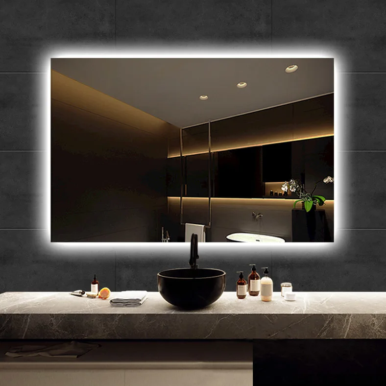 LED Backlit Bathroom Mirror Cabinet Vanity Smart Illuminated Makeup Mirror for Bathroom
LED Backlit Bathroom Mirror Cabinet Vanity Smart Illuminated Makeup Mirror for Bathroom