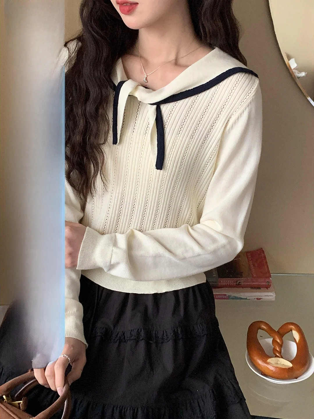 Women's Long Sve Knitted Sweater Gentle Versatile Korean Sle Slimming College Sle Top Soft Polyester Blend Spring 2026
Women's Long Sve Knitted Sweater Gentle Versatile Korean Sle Slimming College Sle Top Soft Polyester Blend Spring 2026