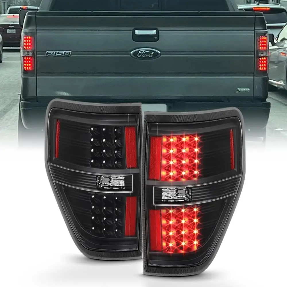 Задние фонари LED с черным корпусом для пикапа Ford F150 2009-2014 годов выпуска, комплект из двух (левый+правый)
Задние фонари LED с черным корпусом для пикапа Ford F150 2009-2014 годов выпуска, комплект из двух (левый+правый)