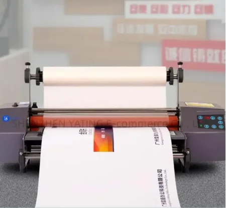 Laminating machine, automatic A4/A3 small advertising photo single and double-sided photo laminating machine
Laminating machine, automatic A4/A3 small advertising photo single and double-sided photo laminating machine
