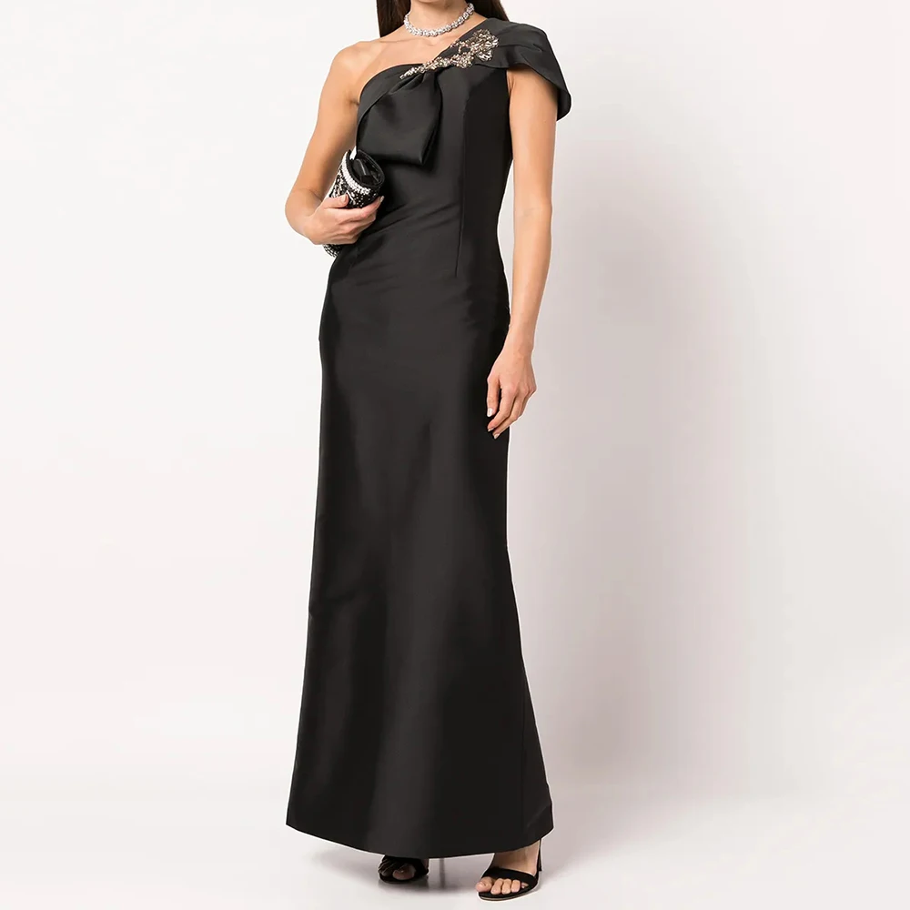 A-line Women's Evening Dresses Ankle-length One-shoulder Sleeveless Prom Gown Fashion Crystal Simple Draped Customized Gowns
A-line Women's Evening Dresses Ankle-length One-shoulder Sleeveless Prom Gown Fashion Crystal Simple Draped Customized Gowns