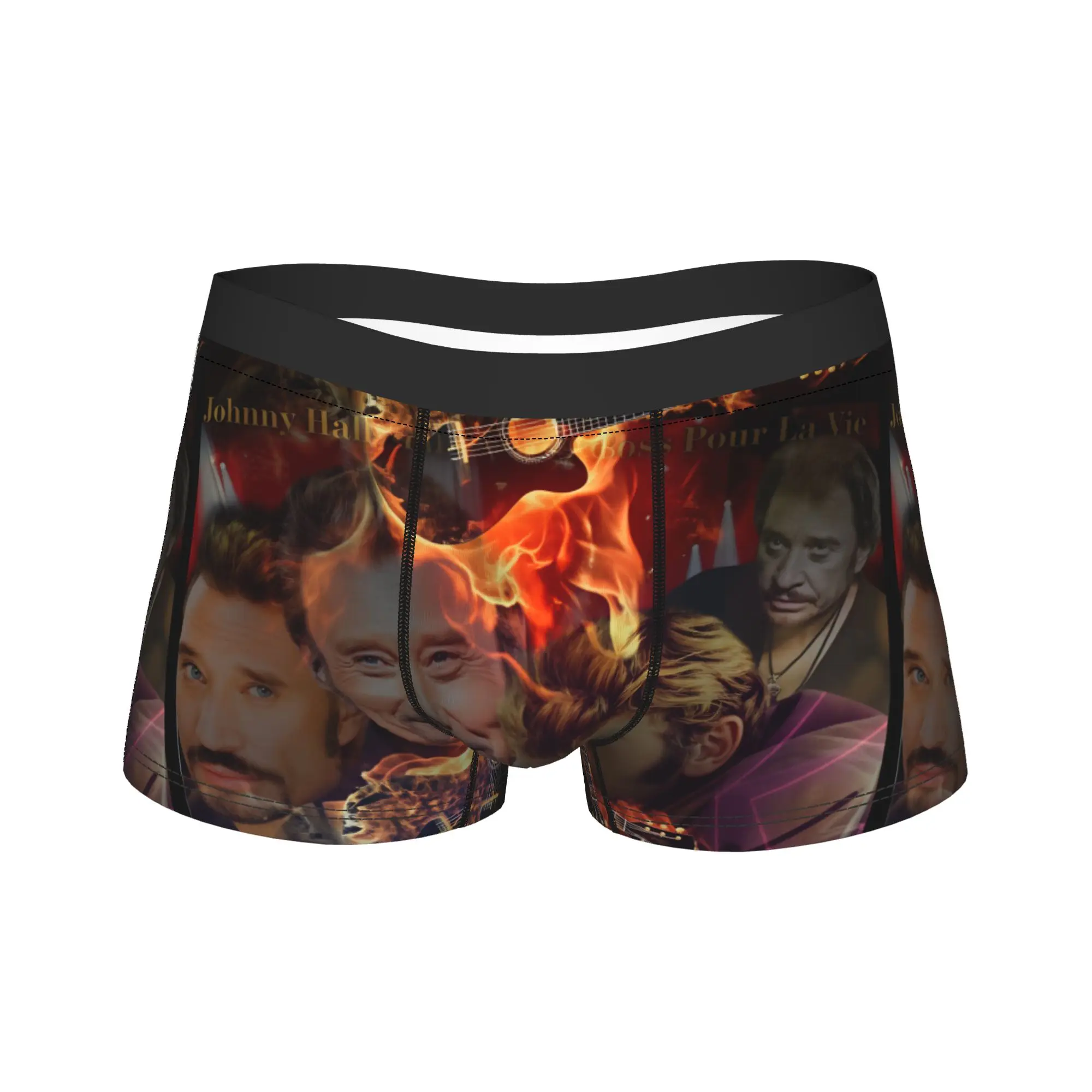 Johnny Hallyday Boxer Brief Underwear High Quality Man Classic Boxer Shorts Printing Plus Size Panties
Johnny Hallyday Boxer Brief Underwear High Quality Man Classic Boxer Shorts Printing Plus Size Panties