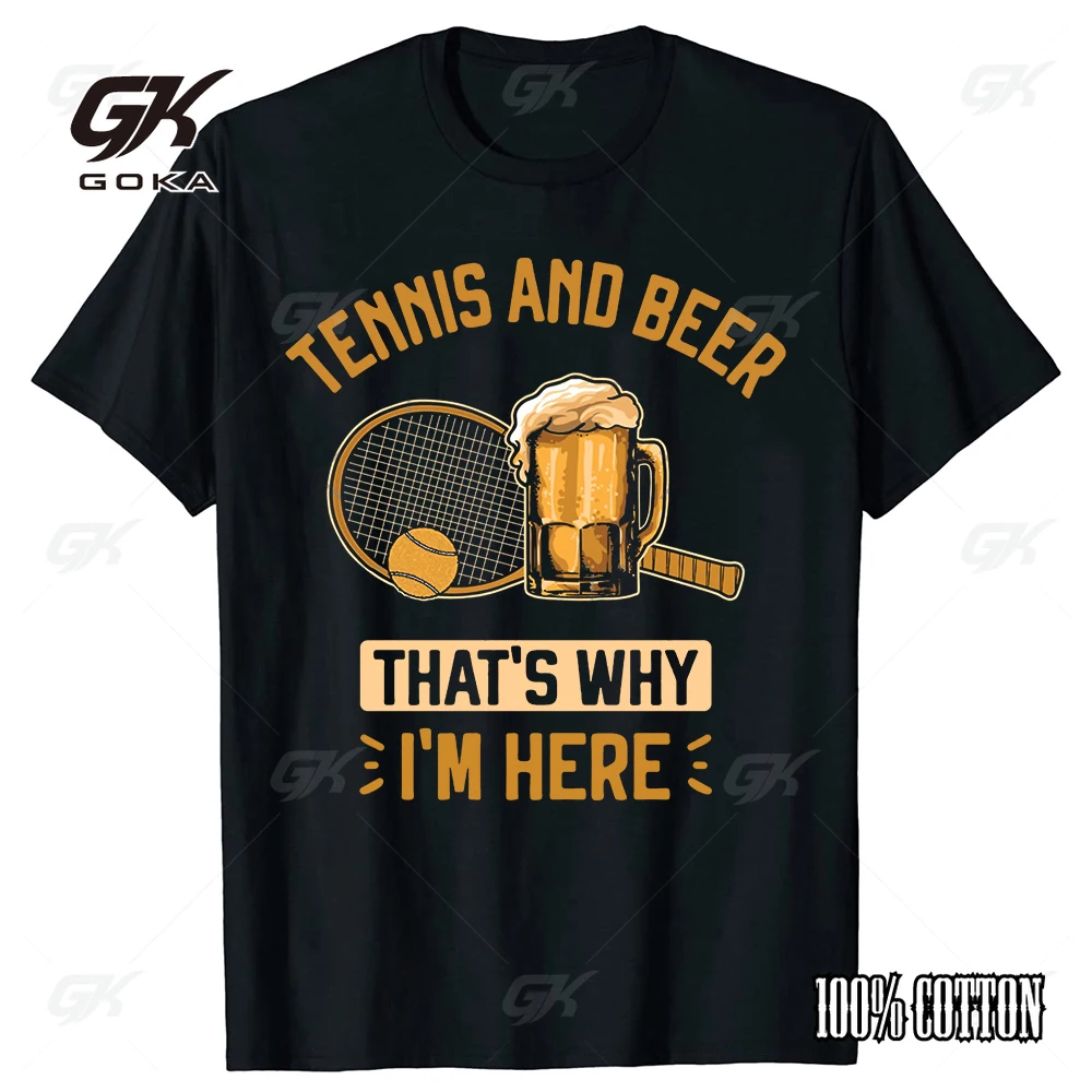 Tennis and Beer That’s Why I’m Here Funny Lovers Players Fashion Cotton T Shirt Clothing Casual Basic T-shirts Vintage Tees
Tennis and Beer That’s Why I’m Here Funny Lovers Players Fashion Cotton T Shirt Clothing Casual Basic T-shirts Vintage Tees