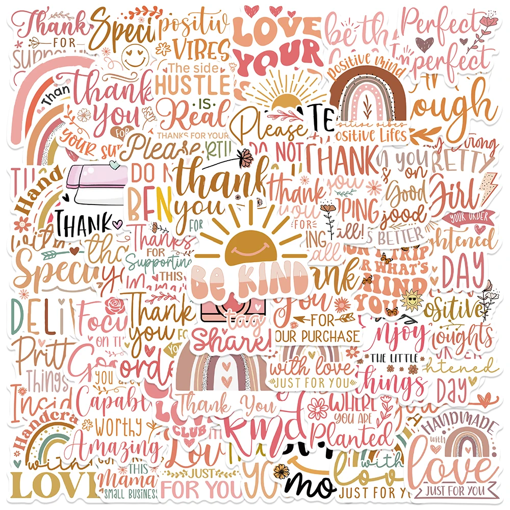 50pcs Boho Thank you Stickers Aesthetic Graffiti Decals For Water Bottle Laptop Luggage Skateboard Scrapbook Stickers
50pcs Boho Thank you Stickers Aesthetic Graffiti Decals For Water Bottle Laptop Luggage Skateboard Scrapbook Stickers