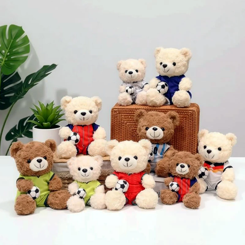 Cute Soccer Bear Plush Toy Kawaii Football Bear Doll Sports Series Teddy Bear Stuffed Toy Children's Birthday Gift
Cute Soccer Bear Plush Toy Kawaii Football Bear Doll Sports Series Teddy Bear Stuffed Toy Children's Birthday Gift