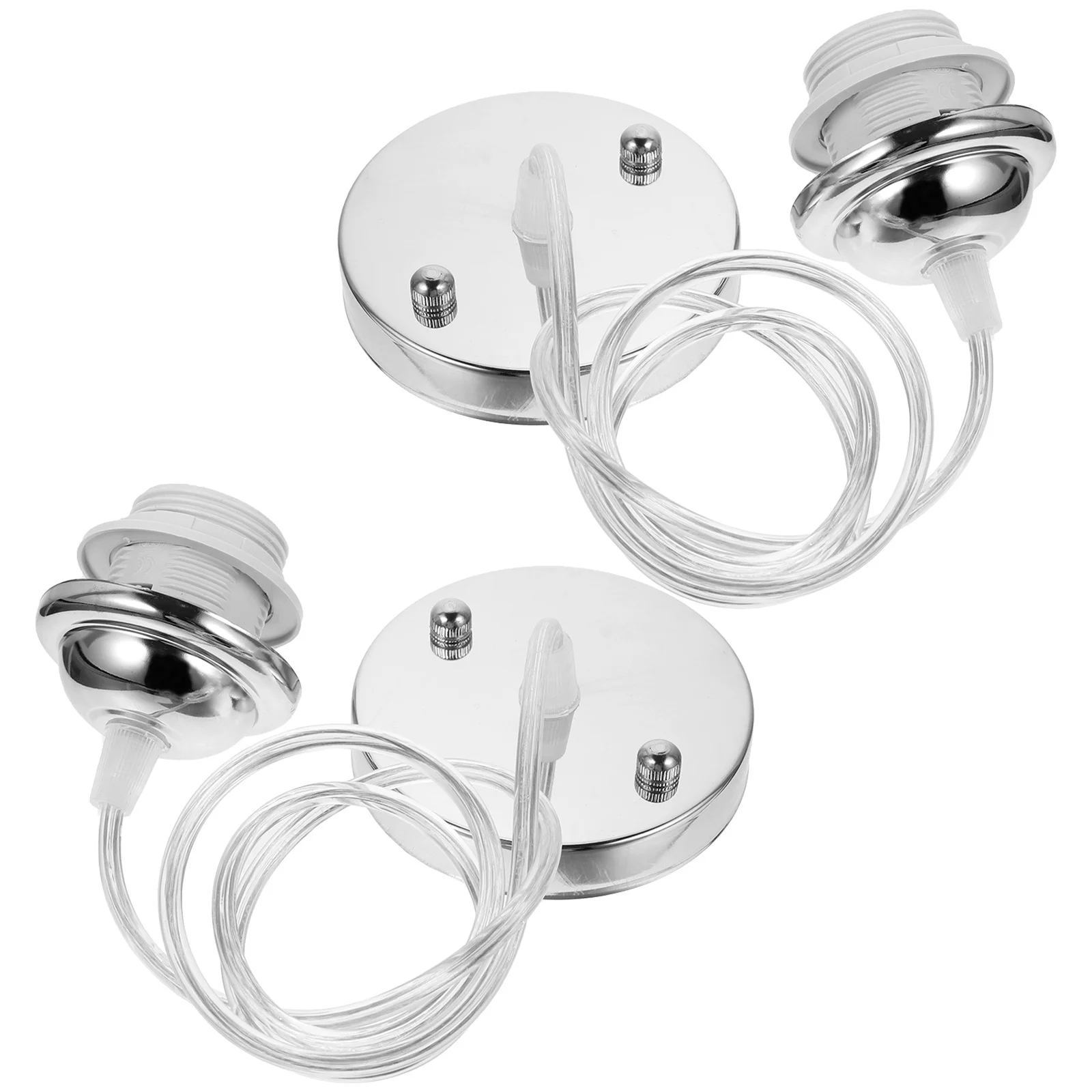 2Pcs Ceiling Light Holder E27 Bulb Socket Adapter with Metal Frame and ABS Insulator for Industrial Farmhouse Pendant Lamp 1
2Pcs Ceiling Light Holder E27 Bulb Socket Adapter with Metal Frame and ABS Insulator for Industrial Farmhouse Pendant Lamp 1