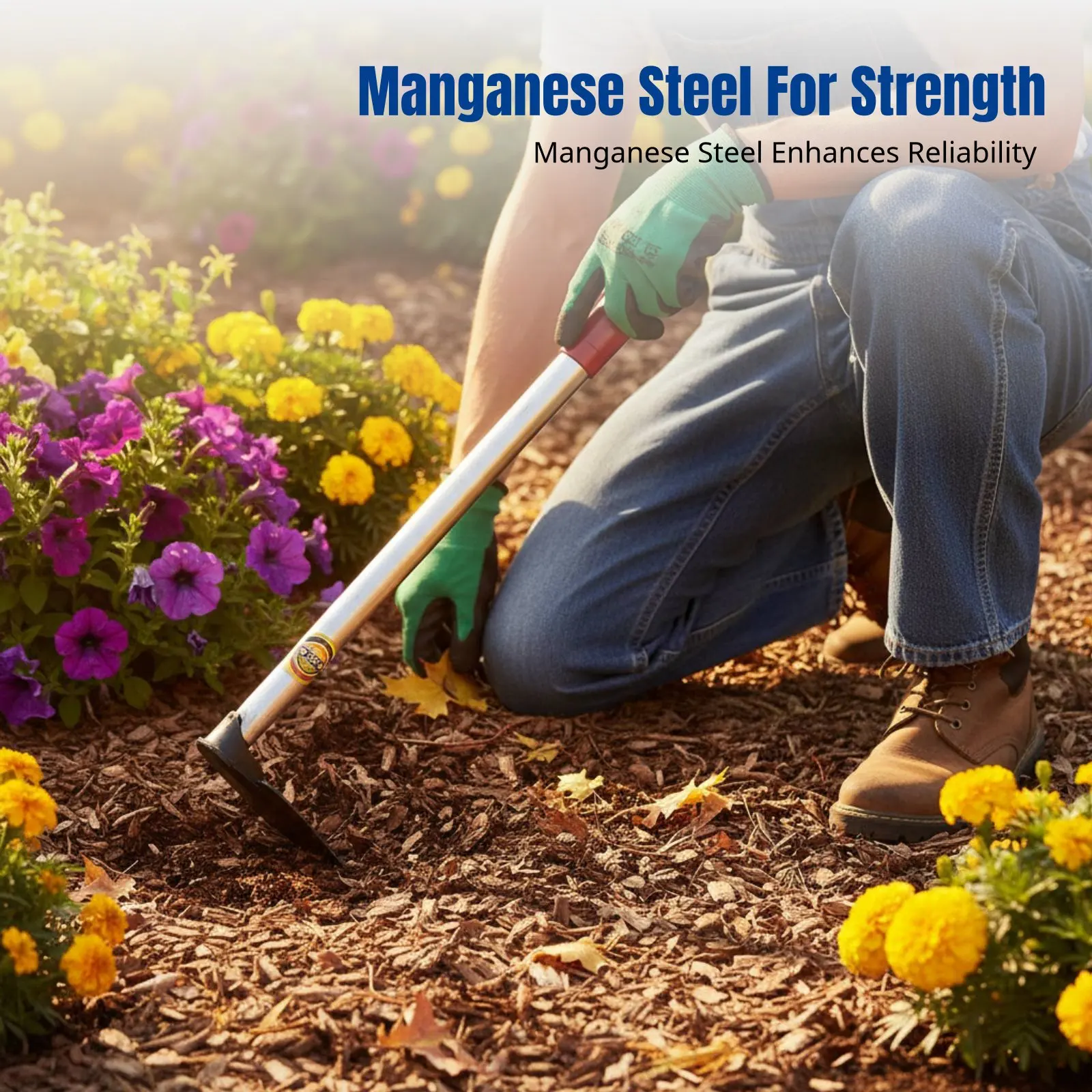 Garden Hoe, Small Handheld, Manganese Steel, Weeding, Digging, Flower & Vegetable Planting, Anti-Slip Handle
Garden Hoe, Small Handheld, Manganese Steel, Weeding, Digging, Flower & Vegetable Planting, Anti-Slip Handle
