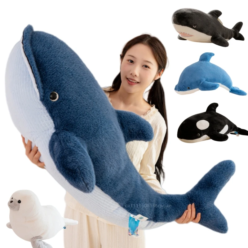 25-105cm Simulation Giant Fish Plush Doll Pillow Marine Life Sea Lion Shark Dolphin Whale Animal Stuffed Toy Home Bedroom Decor
25-105cm Simulation Giant Fish Plush Doll Pillow Marine Life Sea Lion Shark Dolphin Whale Animal Stuffed Toy Home Bedroom Decor