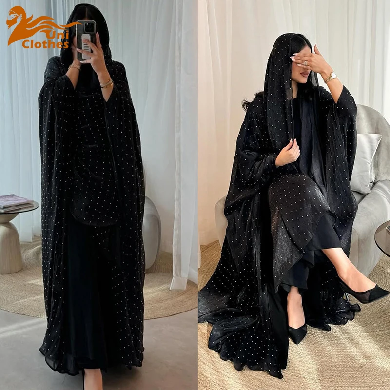 UNI 2025 New Modest Türkiye Dresses Muslim Open Abaya with Hijab Woman Plus Size Abaya Coat Abaya Femme Musulman Abayas
UNI 2025 New Modest Türkiye Dresses Muslim Open Abaya with Hijab Woman Plus Size Abaya Coat Abaya Femme Musulman Abayas