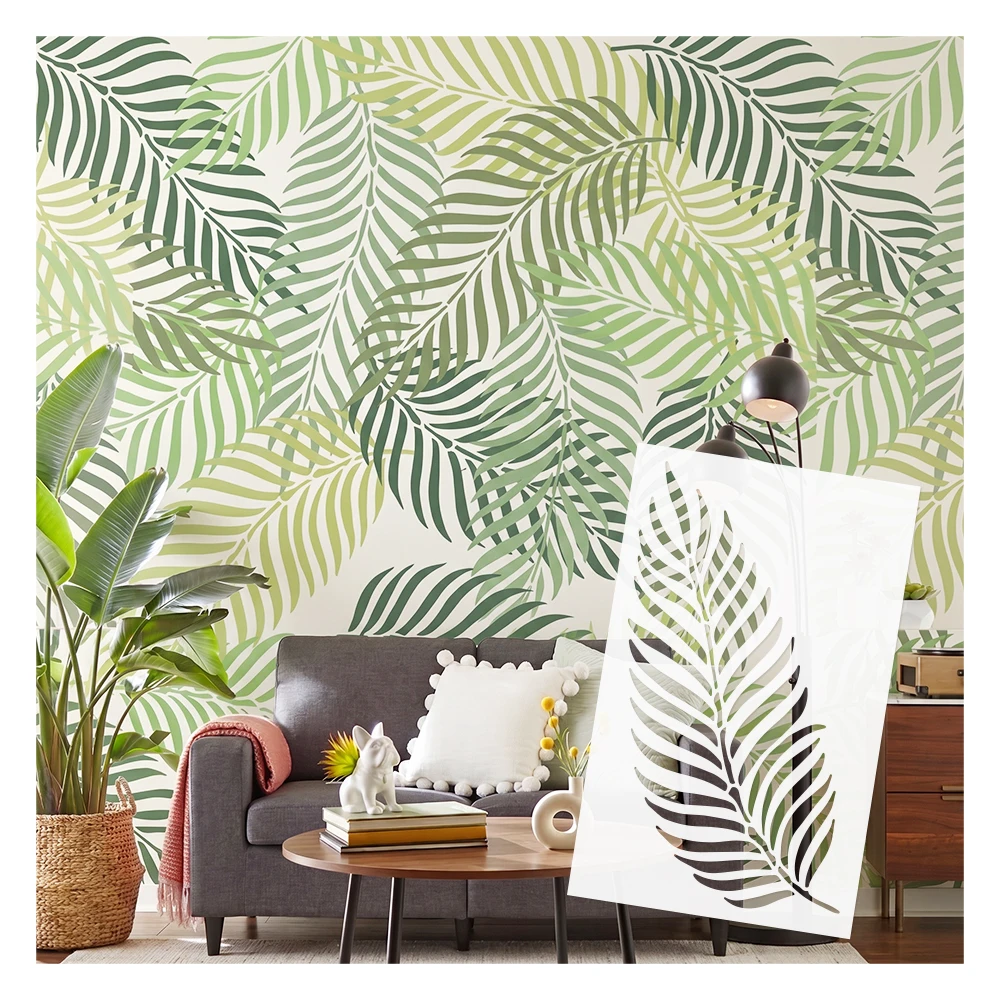 Large Size Wall Stencils for Putty Leaf Tropical Jungle Custom Reusable Templates for Painting Walls xl Stencil Decoration
Large Size Wall Stencils for Putty Leaf Tropical Jungle Custom Reusable Templates for Painting Walls xl Stencil Decoration