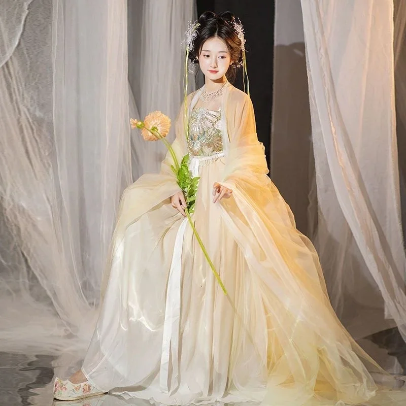 Hanfu Women Tang Chinese Fairy Dance Costumes Skirts Opera Students Ancient Graduation Ceremony Tradicional China Hombre Girls
Hanfu Women Tang Chinese Fairy Dance Costumes Skirts Opera Students Ancient Graduation Ceremony Tradicional China Hombre Girls