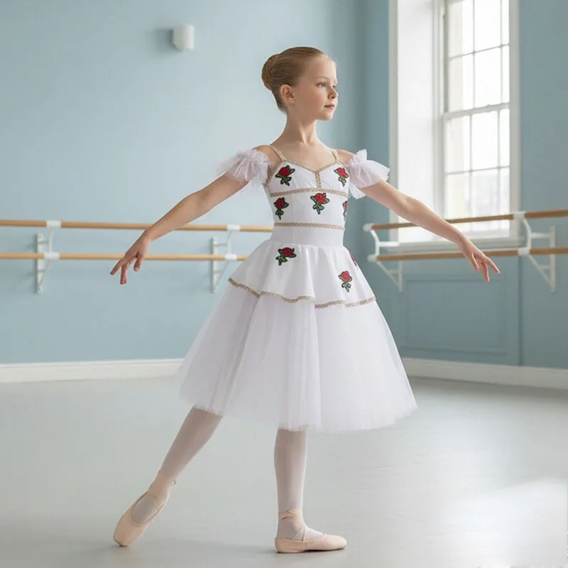New Professional Ballet Tutu Long Tulle Dress Girls White Swan Ballet Dress Performance Dance Ballerina Costume Kids For Girls
New Professional Ballet Tutu Long Tulle Dress Girls White Swan Ballet Dress Performance Dance Ballerina Costume Kids For Girls