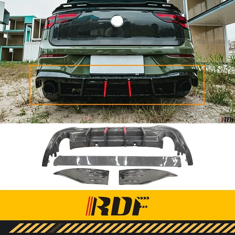 Suitable for Volkswagen Golf 8 GTI Rear Spoiler Modification Carbon Fiber Yiso V3 Rear Lip Bumper Diffuser SplitterAccessories
Suitable for Volkswagen Golf 8 GTI Rear Spoiler Modification Carbon Fiber Yiso V3 Rear Lip Bumper Diffuser SplitterAccessories