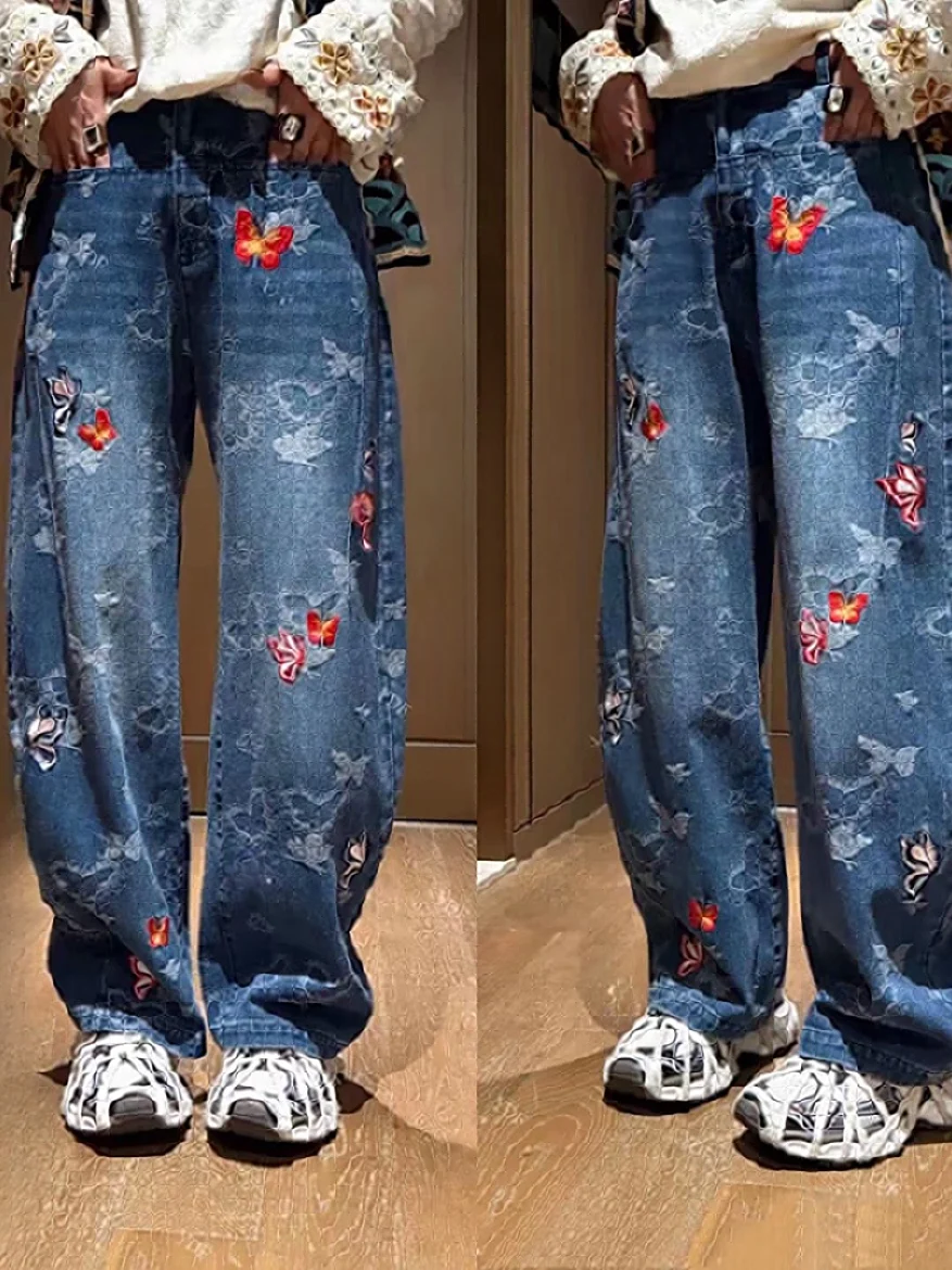 Retro Casual Embroidery Design Heavy Du Knife Denim Pants High Waist Wide Leg Spring 2026 Women's Faion
Retro Casual Embroidery Design Heavy Du Knife Denim Pants High Waist Wide Leg Spring 2026 Women's Faion