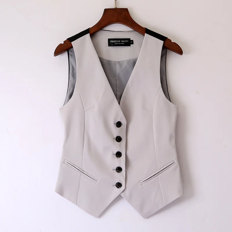 #0713 Spliced Color Vest Coat Women Single Breasted Slim Office Vest Slim Short Vest Female V-neck Women's Vest Waistcoat Spring
#0713 Spliced Color Vest Coat Women Single Breasted Slim Office Vest Slim Short Vest Female V-neck Women's Vest Waistcoat Spring