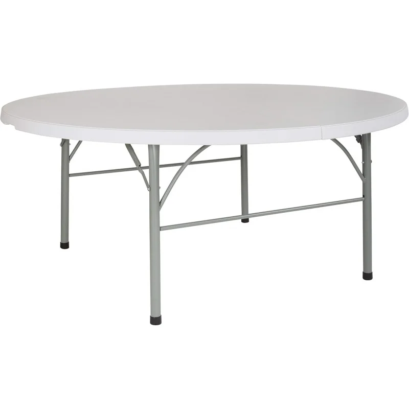 Stonewall 6' Round Plastic Folding Event Table with Carrying Handle, Bi-Fold Banquet Table Indoor/Outdoor Events, White
Stonewall 6' Round Plastic Folding Event Table with Carrying Handle, Bi-Fold Banquet Table Indoor/Outdoor Events, White