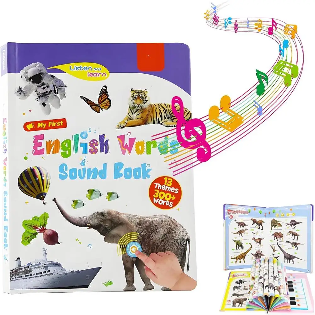 First English Words Sound Book for Babies & Toddlers, My First English Sound Toy Early Learning Book Fun Word Game for Language
First English Words Sound Book for Babies & Toddlers, My First English Sound Toy Early Learning Book Fun Word Game for Language