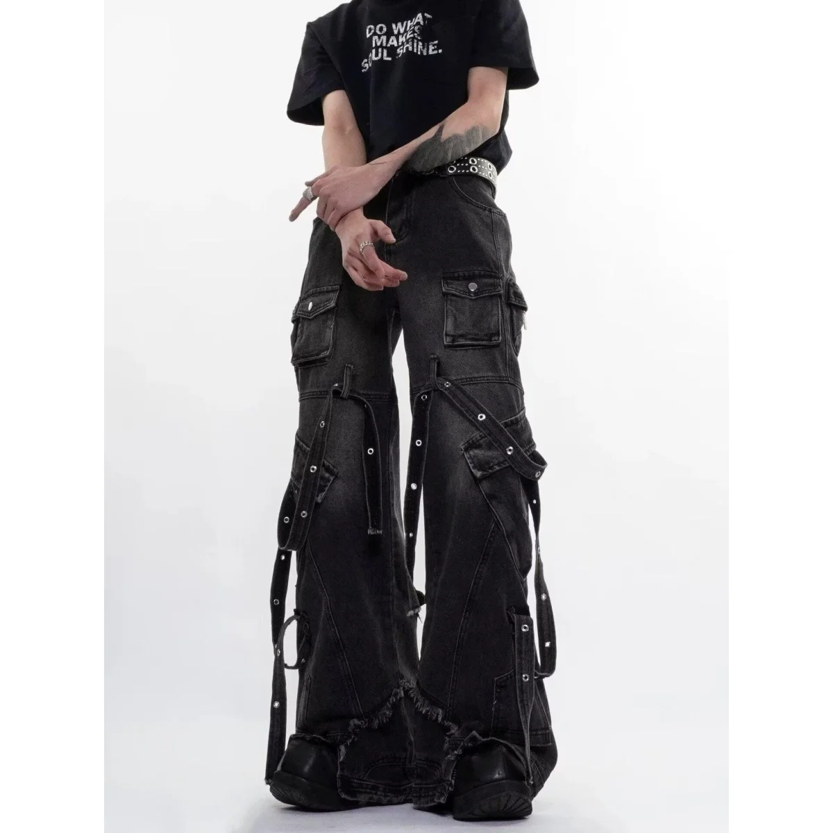 American High Street Washed Heavy Industry Jeans Men's Loose Casual Work Wear Pants Multi-Pocket Retro Fashion Streetwear
American High Street Washed Heavy Industry Jeans Men's Loose Casual Work Wear Pants Multi-Pocket Retro Fashion Streetwear