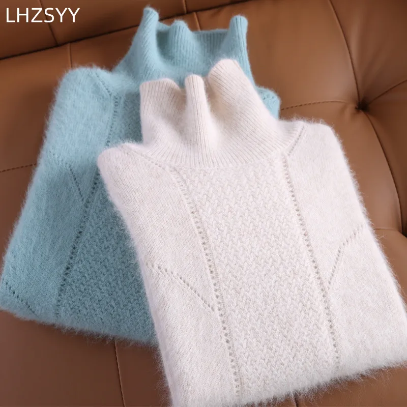 Women Turtleneck 100% pure Mink Cashmere Sweater Winter New Pullovers Loose Thick Bottoming Shirts Warm Tops Knit Female Jackets
Women Turtleneck 100% pure Mink Cashmere Sweater Winter New Pullovers Loose Thick Bottoming Shirts Warm Tops Knit Female Jackets
