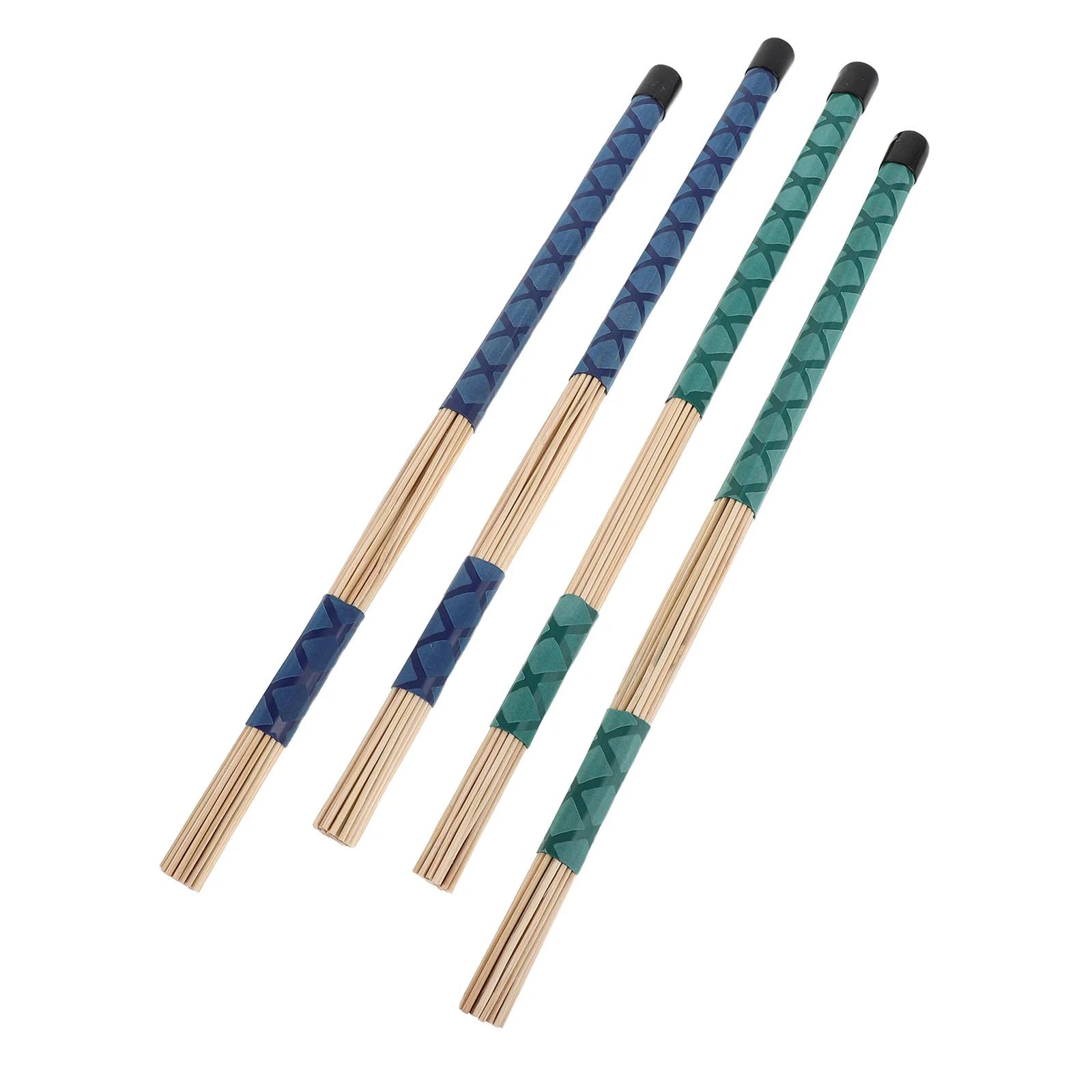 2Pairs Jazz Drum Brushes Drumsticks Rubber Handle Enhanced Sound Acoustic Drummers Practice Percussion Accessories Blue Green
2Pairs Jazz Drum Brushes Drumsticks Rubber Handle Enhanced Sound Acoustic Drummers Practice Percussion Accessories Blue Green