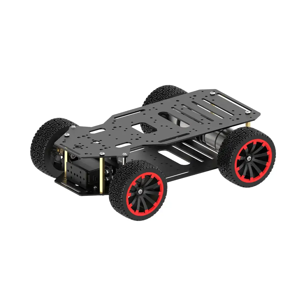 Ackerman Intelligent Car Metal Chassis for ROS Robot with Dual Encoder Motor Front Wheel Servo Steering 
Ackerman Intelligent Car Metal Chassis for ROS Robot with Dual Encoder Motor Front Wheel Servo Steering