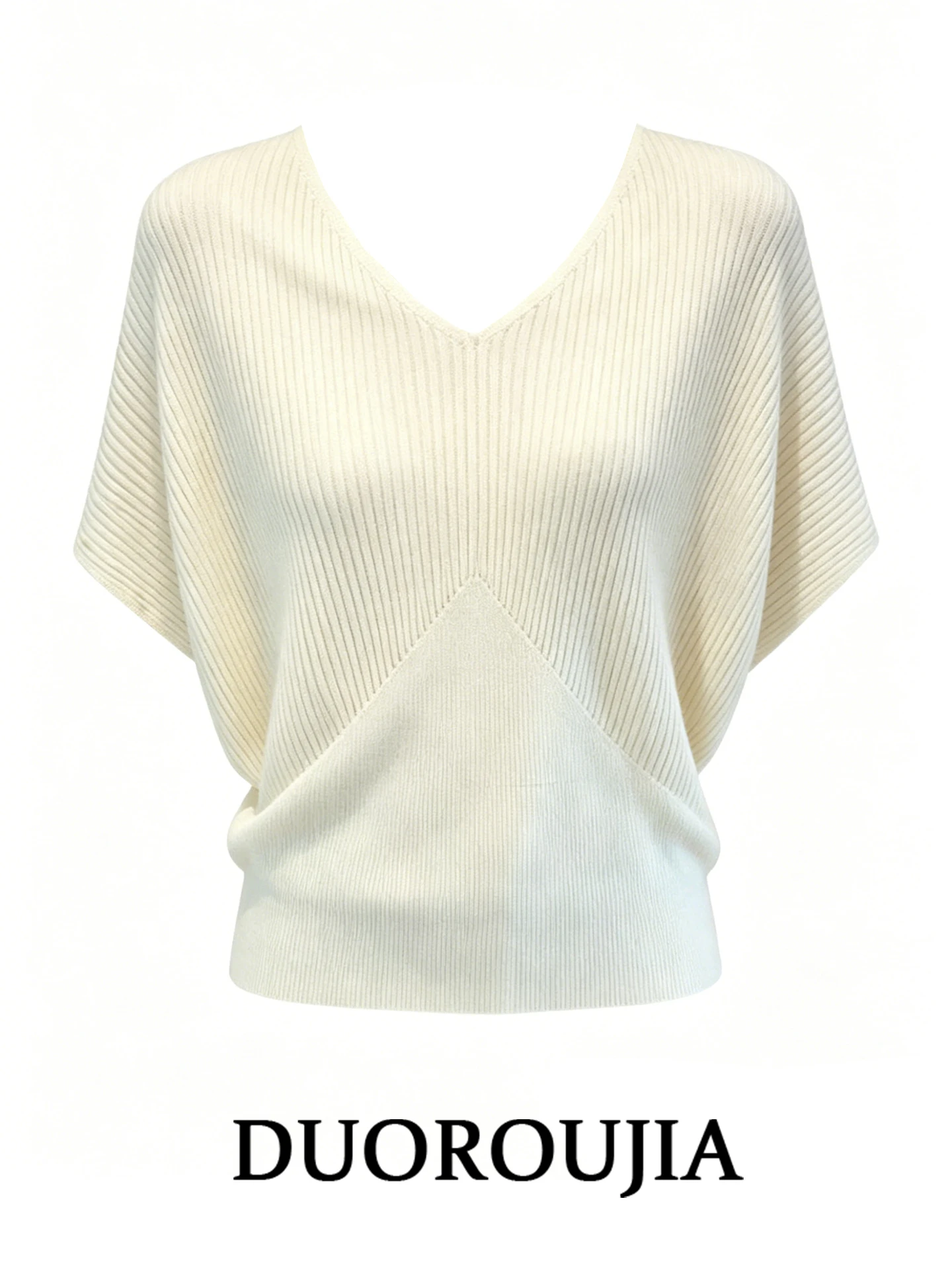 plus Size Korean Style V-Neck Batwing Sleeve T-Shirt Women's Summer Casual Slimming Design Top High Waist Ice Silk Knitted
plus Size Korean Style V-Neck Batwing Sleeve T-Shirt Women's Summer Casual Slimming Design Top High Waist Ice Silk Knitted